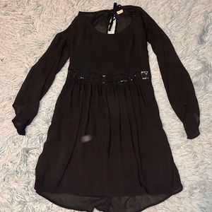 Black hollister 3/4 sleeve dress